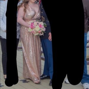 Rose Gold Sequin Dress